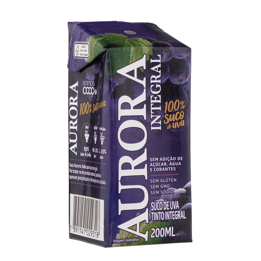Suco Aurora Integral de Uva 200ml