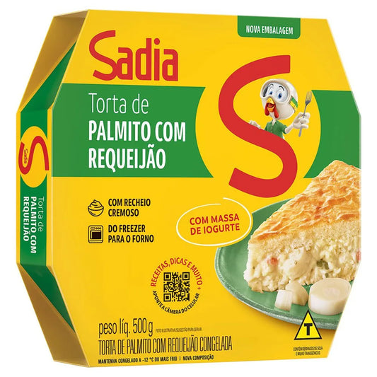 Torta Iogurte de Palmito e Requeijão Sadia 500g