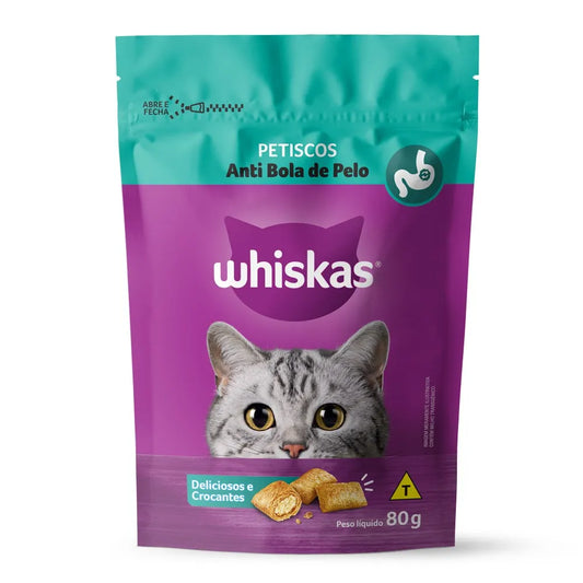 Petisco Whiskas Anti Bola de Pelo Para Gatos Adultos 40g