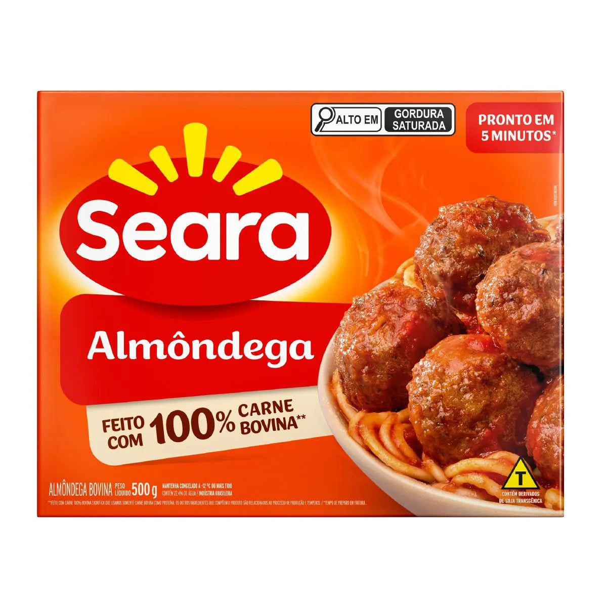Almôndega Bovina Seara 500g