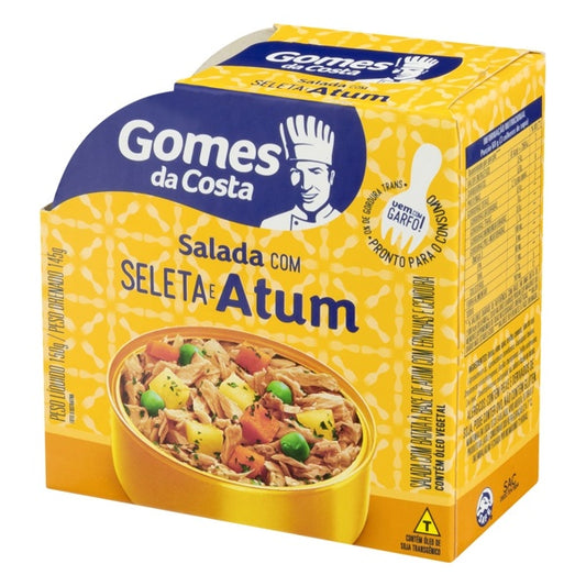 Salada com Atum Gomes da Costa Seleta e Atum Pote 150 g