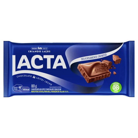 Barra De Chocolate Ao Leite Lacta