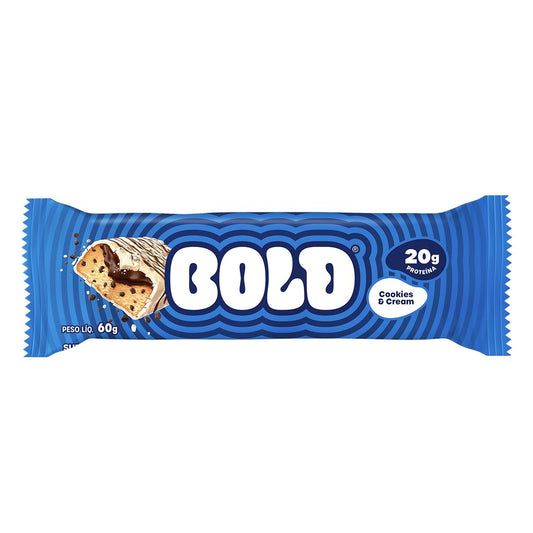 Barra de Proteína Cookies & Cream Bold 60g