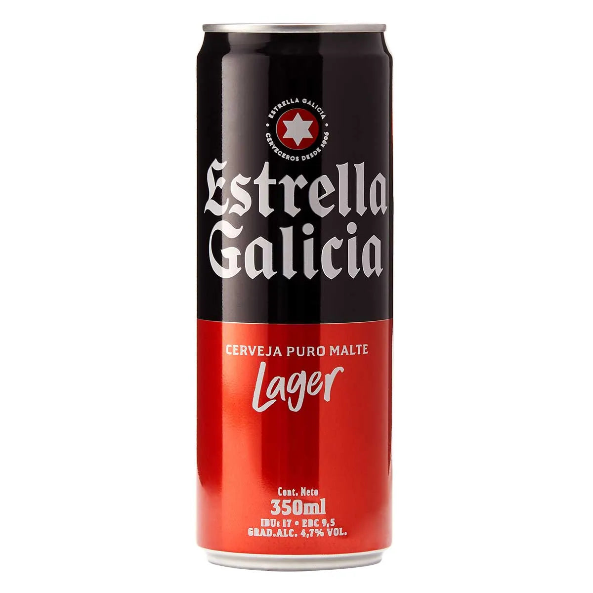 Cerveja Estrella Galicia Puro Malte Lager Lata 350ml