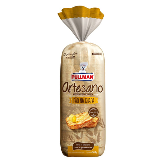 Pão de Forma Artesano Pullman Pão na Chapa 500g