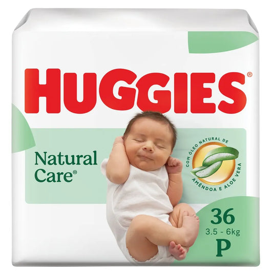 Huggies Fralda Descartável Premium Natural Care P 36 Unidades