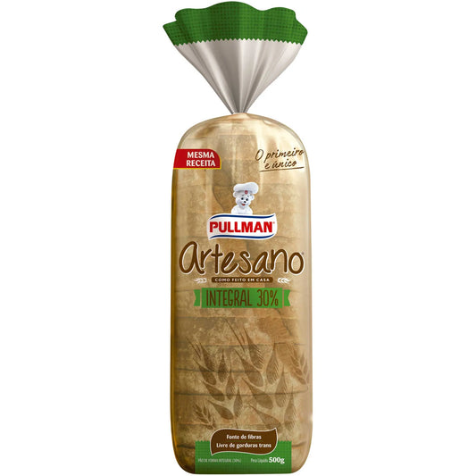 Pão de Forma Artesano Pullman Integral 500g
