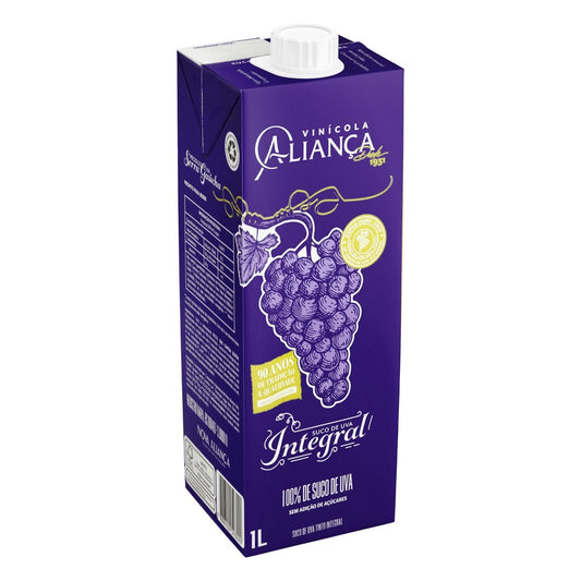 Suco Integral Uva Tinto Aliança 1L