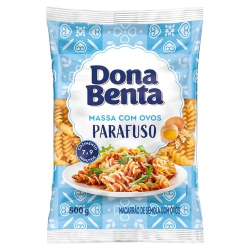 Macarrão de Sêmola com Ovos Parafuso Dona Benta