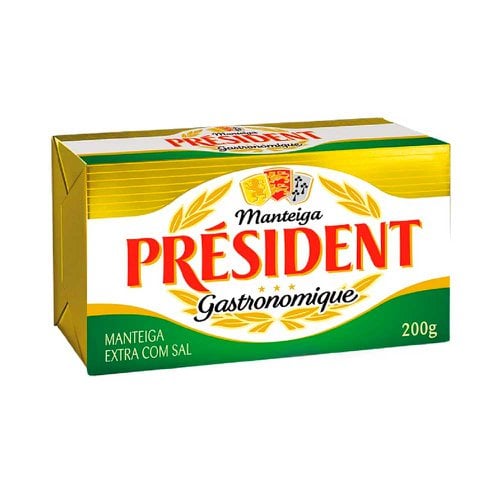 Manteiga President com Sal Tablete 200g