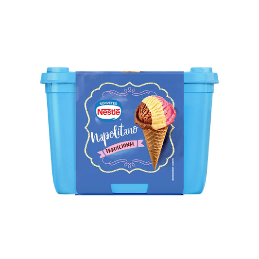 Sorvete Napolitano Pote Nestlé 1,5L