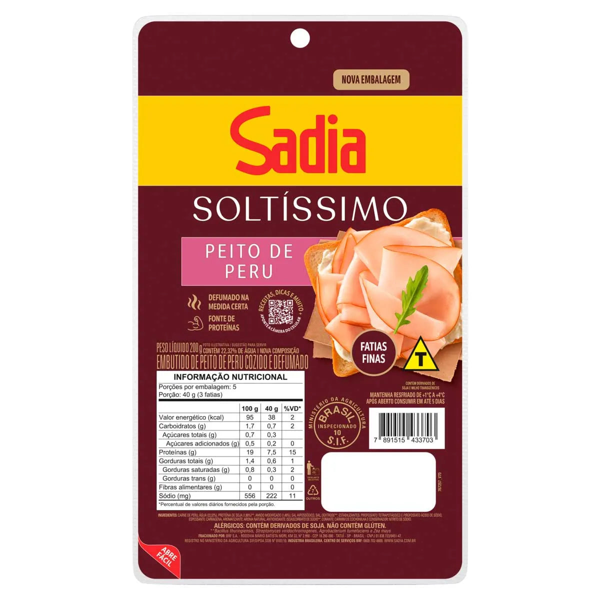 Peito de Peru Sadia 200g