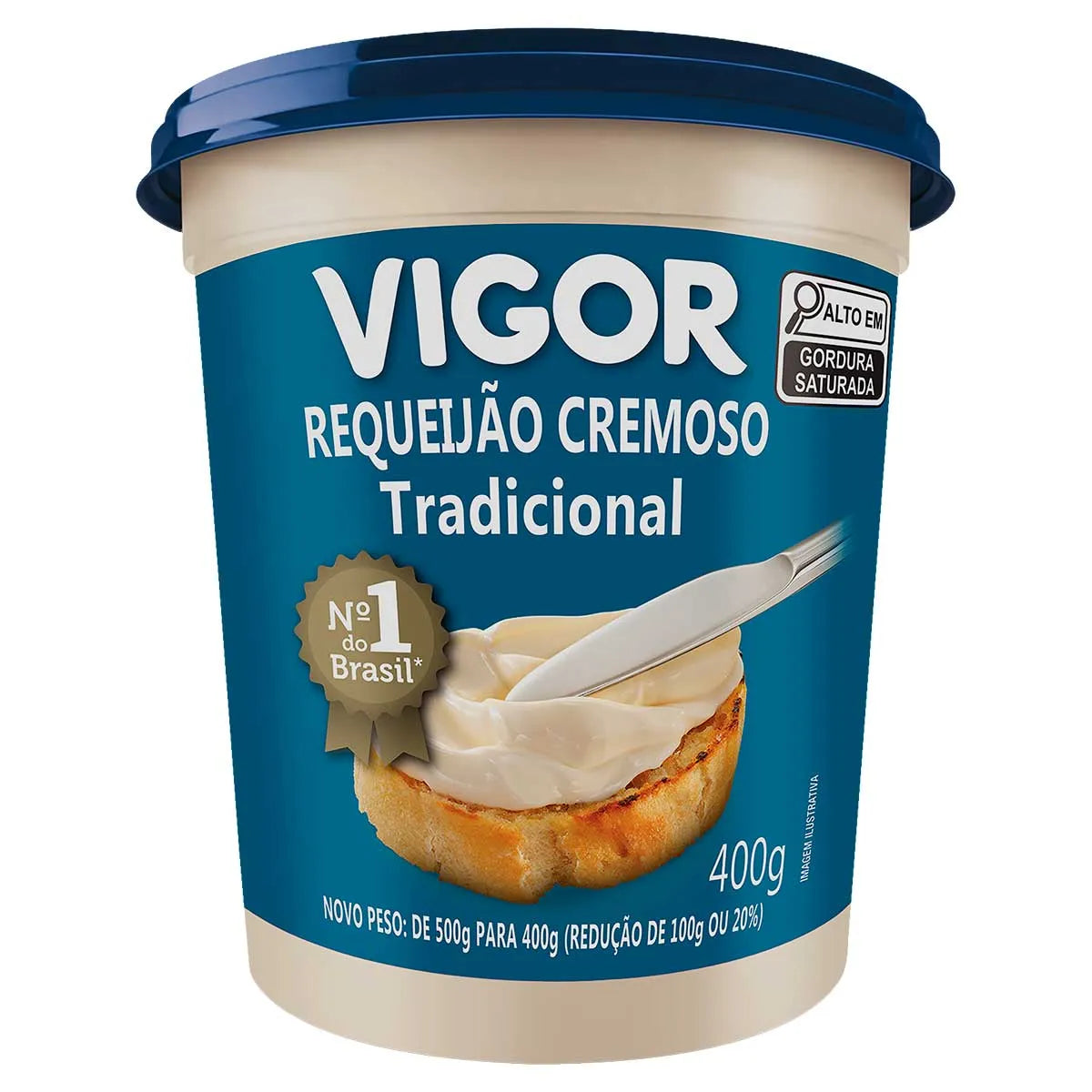 Requeijão Cremoso Tradicional Vigor Pote 400g