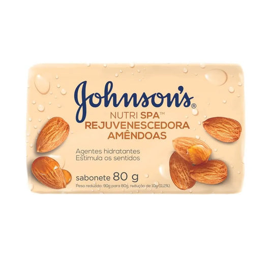 Sabonete em Barra Nutrispa Amêndoas Johnson's 80g