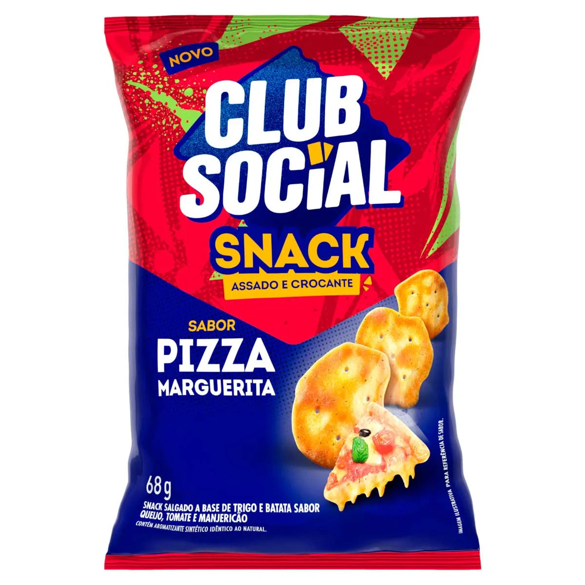 Snack Pizza Marguerita Club Social 68g