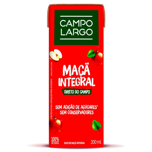 Suco de Maçã Integral Campo Largo 200ml