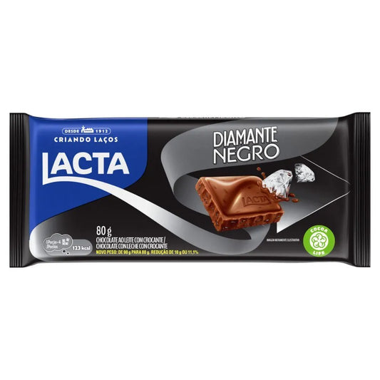 Barra De Chocolate Diamante Negro 80g
