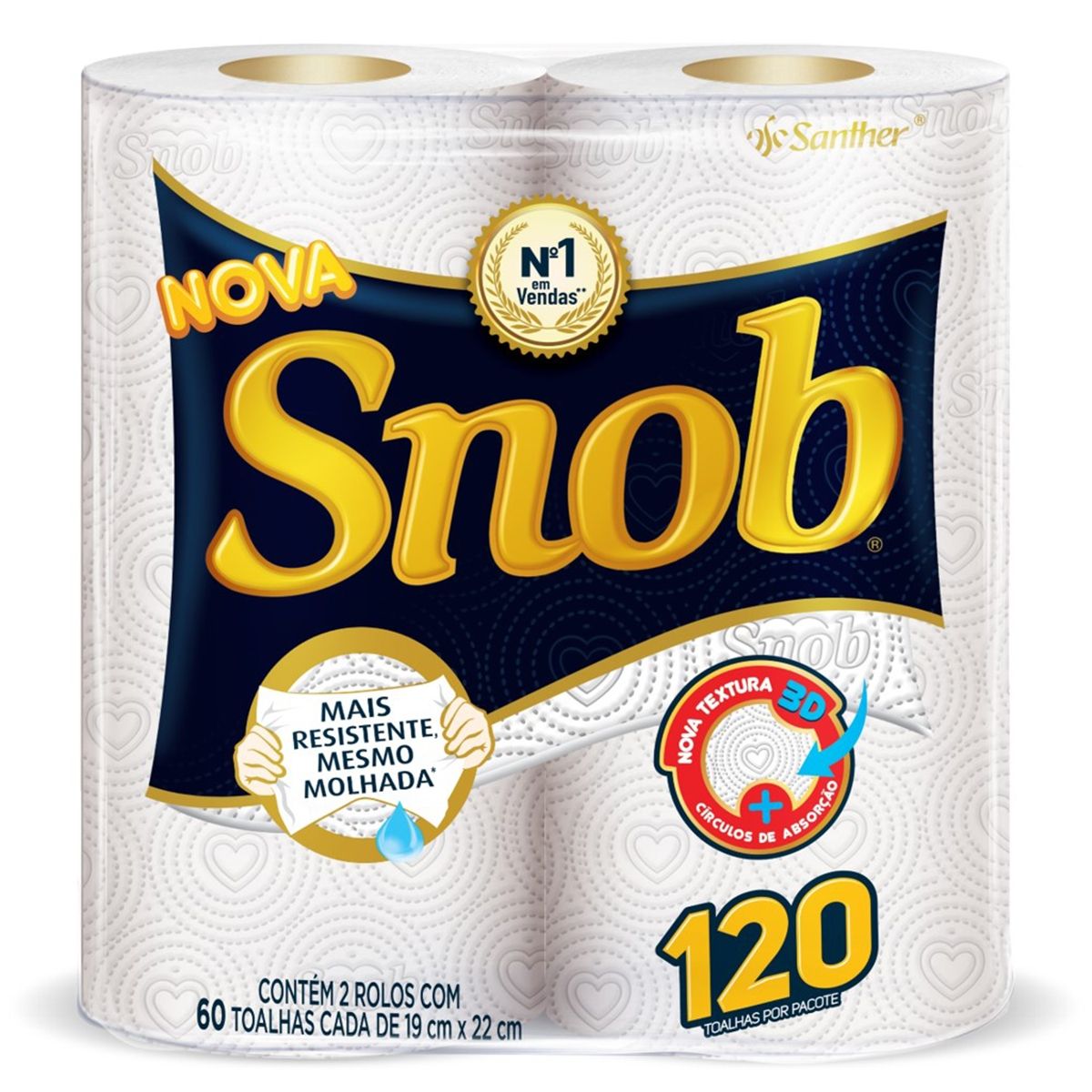 Toalha de Papel Snob Branca
