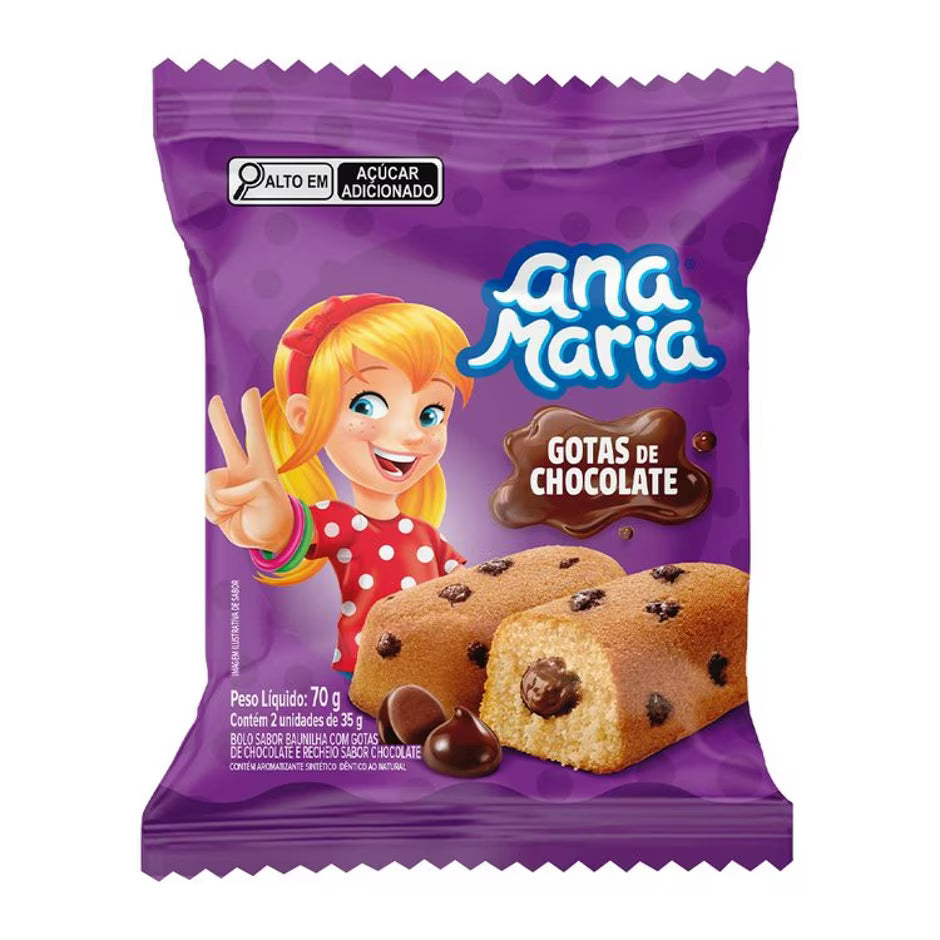 Bolo Ana Maria de Gotas de Chocolate 70g