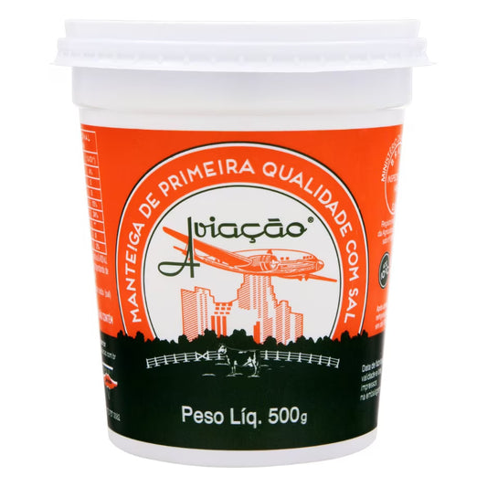 Manteiga de Primeira Qualidade com Sal Aviação 500g