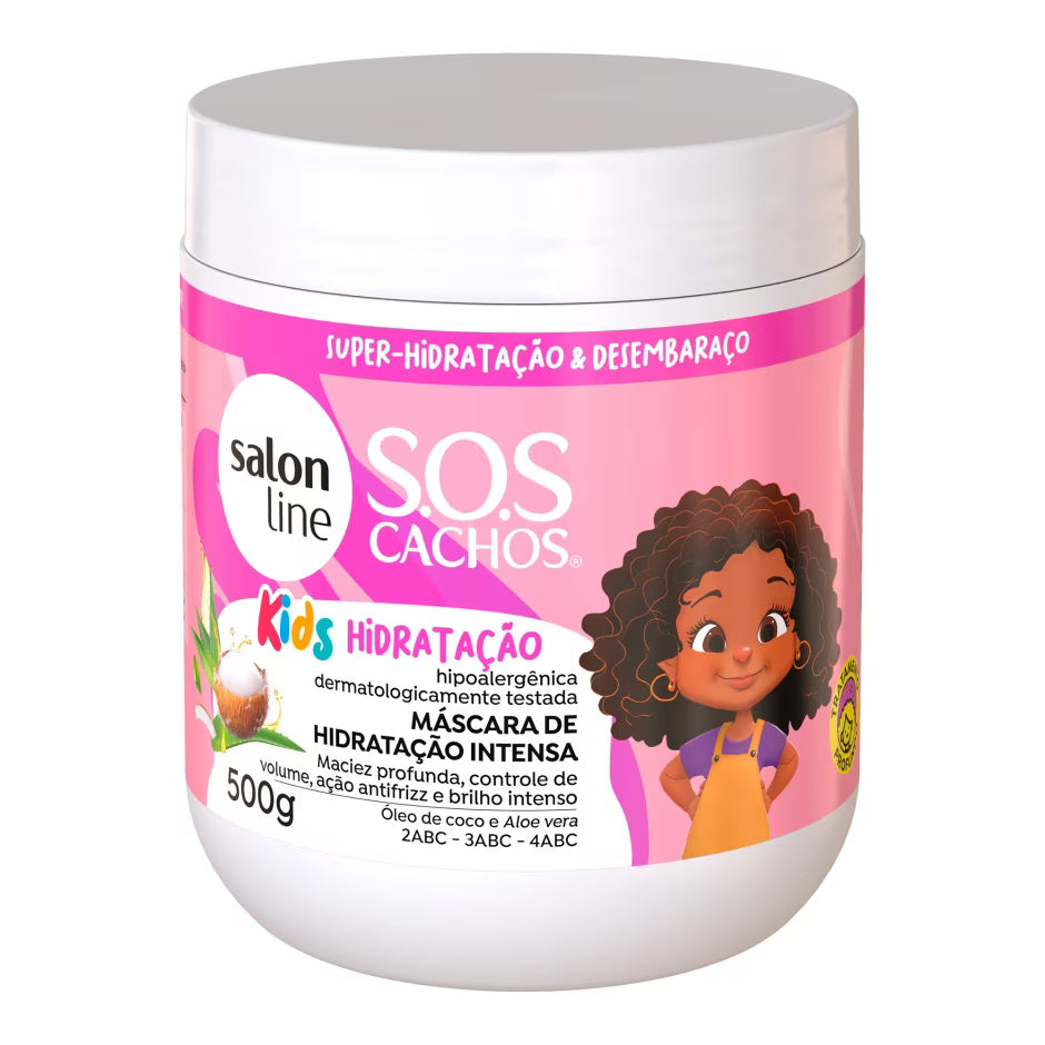 Máscara de Hidratação Intensa SOS Cachos Salon Line Kids 500g