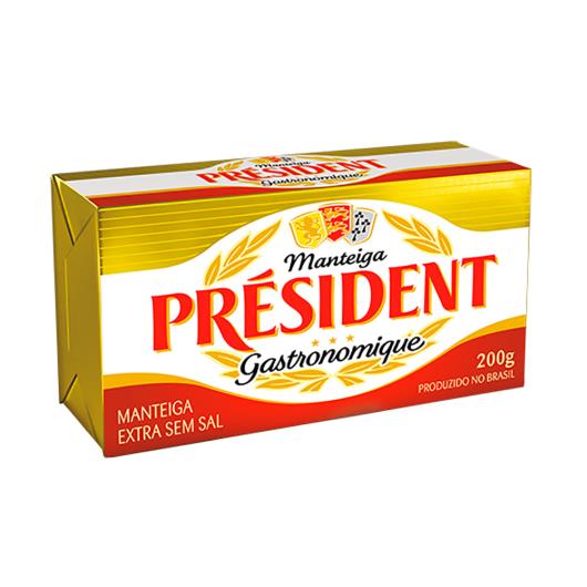 Manteiga President sem Sal Tablete 200g