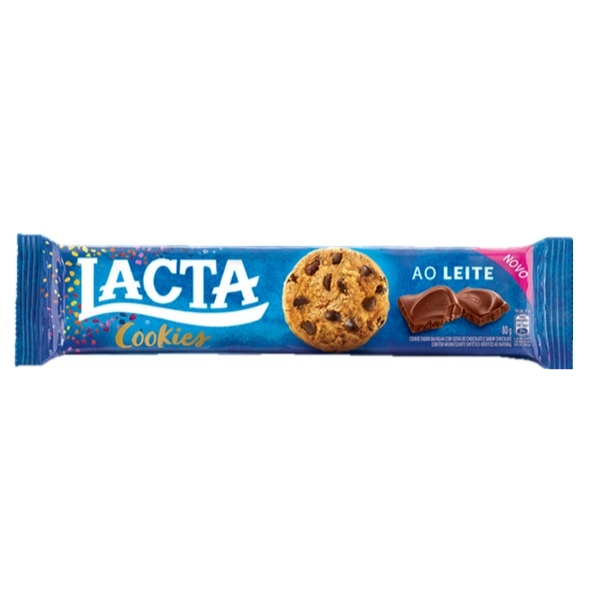 Biscoito cookies Lacta ao leite 80g
