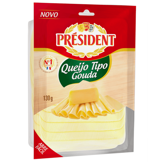 Queijo Fatiado Gouda President 130g
