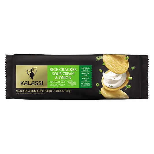 Rice Cracker Sour Cream & Onion Kalassi 100g