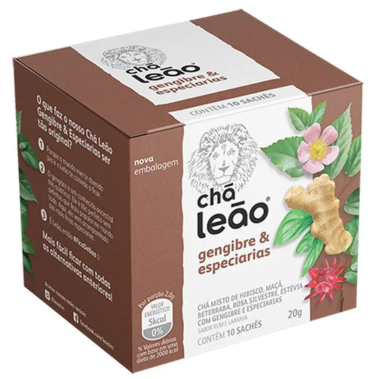 Chá Leão Gengibre & Especiarias 20g
