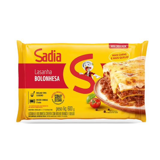 Lasanha Bolonhesa Sadia 600g