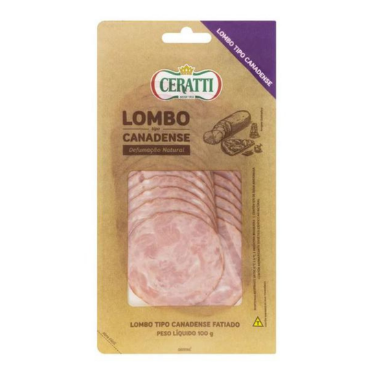 Lombo Ceratti Tipo Canadense Fatiado 100g