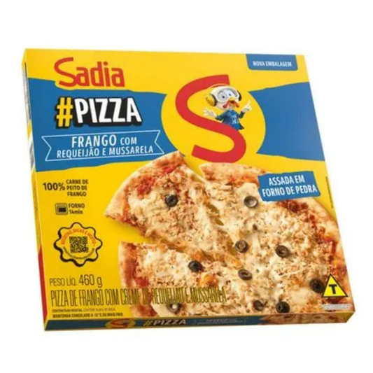 Pizza de Frango com Requeijão Catupiry e Mussarela Sadia 460g