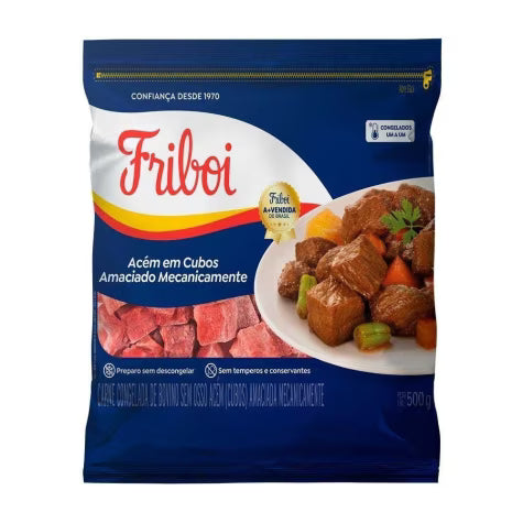 Acém em Cubos Friboi 500g